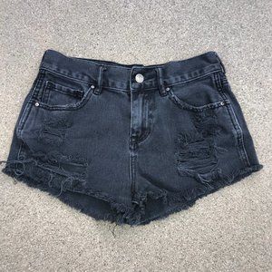 Bullhead Denim Co. High Waisted Slash Fray Hem Cut